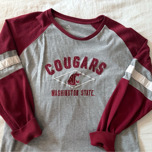 Washing State Cougars Comfy Long Sleeve - 2X size - red and gray knights apparel - Picture 3 of 8